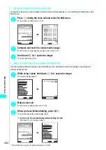 Preview for 427 page of NTT docomo FOMA N700? Manual