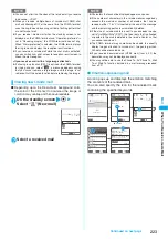 Предварительный просмотр 225 страницы NTT docomo FOMA N702iS Manual