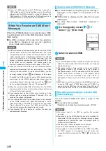 Предварительный просмотр 250 страницы NTT docomo FOMA N702iS Manual