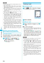 Предварительный просмотр 256 страницы NTT docomo FOMA N702iS Manual