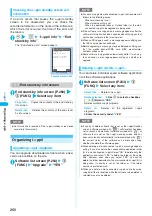 Предварительный просмотр 262 страницы NTT docomo FOMA N702iS Manual