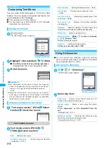 Предварительный просмотр 318 страницы NTT docomo FOMA N702iS Manual