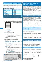 Предварительный просмотр 160 страницы NTT docomo FOMA SO703i Manual