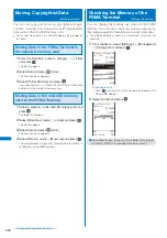 Предварительный просмотр 224 страницы NTT docomo FOMA SO703i Manual