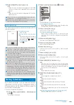 Предварительный просмотр 245 страницы NTT docomo FOMA SO703i Manual