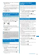 Предварительный просмотр 253 страницы NTT docomo FOMA SO703i Manual