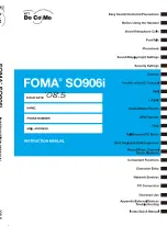 NTT docomo FOMA SO906i User Manual предпросмотр