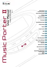 NTT docomo Music Porter II FOMA D701iWM User Manual предпросмотр