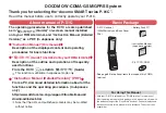 Предварительный просмотр 2 страницы NTT docomo P-01C Instruction Manual