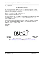 Preview for 16 page of Nu-Air NU2200 Operating, Maintaining & Installing Instructions