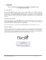 Preview for 24 page of Nu-Air Windsor NU145 Operating, Maintaining & Installing