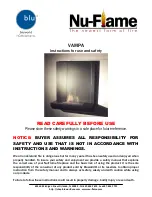 Nu-Flame VAMPA Instructions For Use And Safety preview
