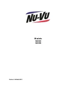 Preview for 1 page of Nu-Vu NCO3 Manual