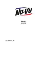 Nu-Vu NCOT5 Manual предпросмотр