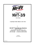 Preview for 1 page of Nu-Vu NVT-3/9 Owner'S Manual