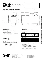 Preview for 2 page of Nu-Vu PROW-8 Specification Sheet