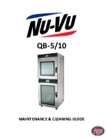 Nu-Vu QB-5 User Maintenance And Cleaning Manual предпросмотр