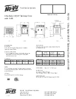 Предварительный просмотр 2 страницы Nu-Vu Ultra Bake UB-E4T Specification Sheet