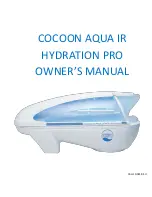 Preview for 1 page of NuAge Beauty COCOON AQUA IR HYDRATION PRO Owner'S Manual