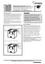 Nuaire Group MRXBOX95AB-WH1QA11178 Installation And Maintenance Manual preview