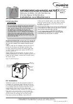 Preview for 1 page of Nuaire Group MRXBOX95AB-WM2QA11179 Installation And Maintenance Manual