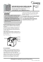 Nuaire Group MRXBOX95AB-WM2QA11665 Installation And Maintenance Manual preview