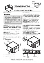 Preview for 1 page of Nuaire Group XBOXER-MICRO Installation And Maintenance Manual