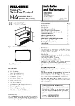 Preview for 1 page of NuAire CT-A Installation And Maintenance Manual