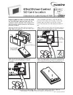 Preview for 1 page of NuAire ES-LCD Installation & Operating Instructions Manual