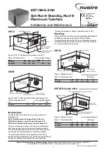 NuAire EST 19H-R Installation And Maintenance Manual preview