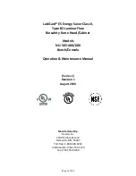 Preview for 1 page of NuAire LabGard ES NU-565-400 Operation & Maintenance Manual