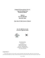 NuAire Labgard NU-427-400 Operation & Maintenance Manual предпросмотр