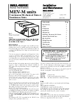 NuAire MEV-M Installation And Maintenance Manual preview