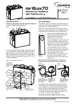 NuAire mrXbox70 Installation And Maintenance preview