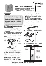 Preview for 1 page of NuAire MRXBOX95B-WHI Installation And Maintenance Manual