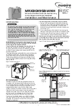 Preview for 1 page of NuAire MRXBOX95B-WHIH Installation And Maintenance Manual