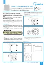 NuAire NA-E-100 12V Series Installation And Maintenance предпросмотр