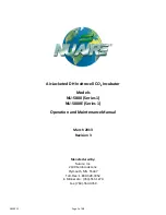 Preview for 1 page of NuAire NU-5800 Operation And Maintenance Manual