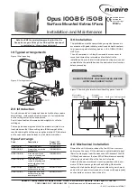 Preview for 1 page of NuAire Opus 100-B Installation And Maintenance