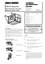 Preview for 1 page of NuAire OPUS 30 Installation And Maintenance Manual