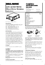 NuAire QUIETWINS QTI Installation And Maintenance Manual preview