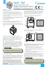 NuAire Squif SQF Series Installation And Maintenance preview