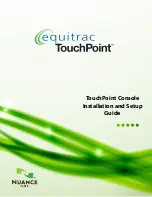 NUANCE Equitrac TouchPoint Installation And Setup Manual предпросмотр