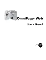 Предварительный просмотр 1 страницы NUANCE OMNIPAGE WEB User Manual