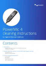 NUANCE PowerMic 4 Cleaning Instructions preview