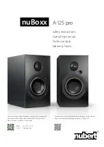 Nubert nuBoxx A-125 pro Manual предпросмотр