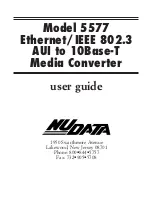 Nudata 5577 User Manual preview