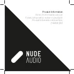 Предварительный просмотр 2 страницы Nude Audio Move L Quick Start Manual