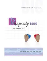 Preview for 1 page of NuEar rhapsody 1600 Operation Manual