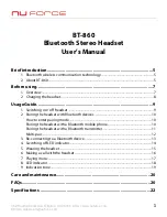 Preview for 1 page of NuForce BT-860 User Manual